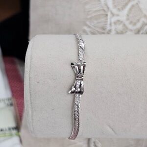 Vintage 925 Silver Bow Bracelet ITALY